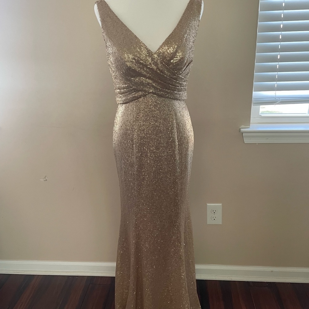 Bari jay gold dress